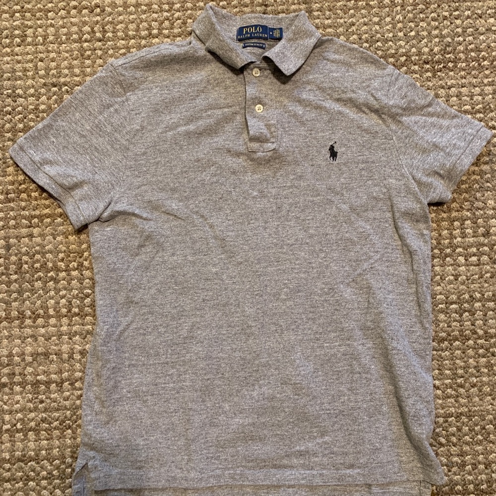 Ralph Lauren Grey Polo - Slim fit